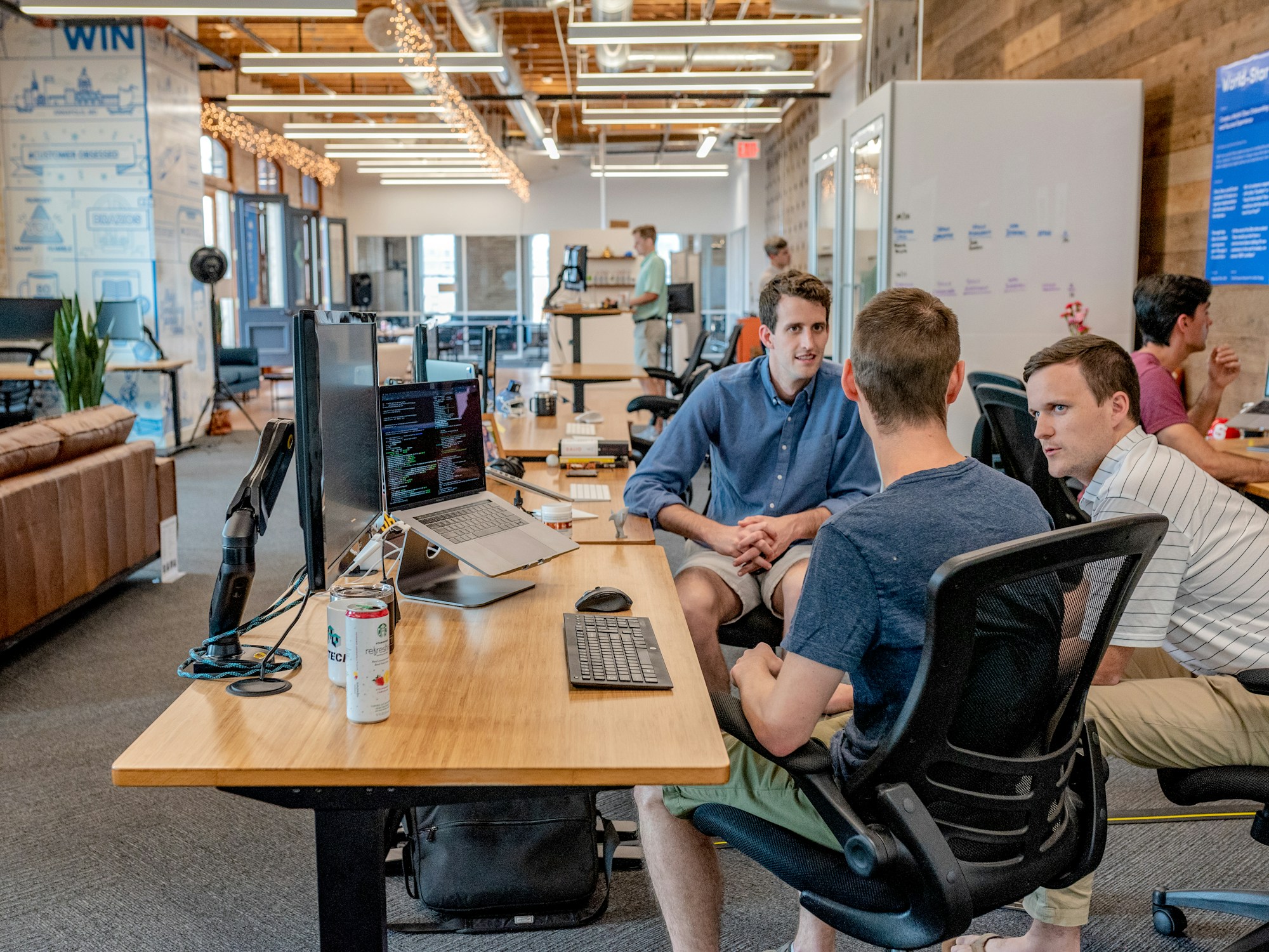 Consulting and technology professionals collaborating